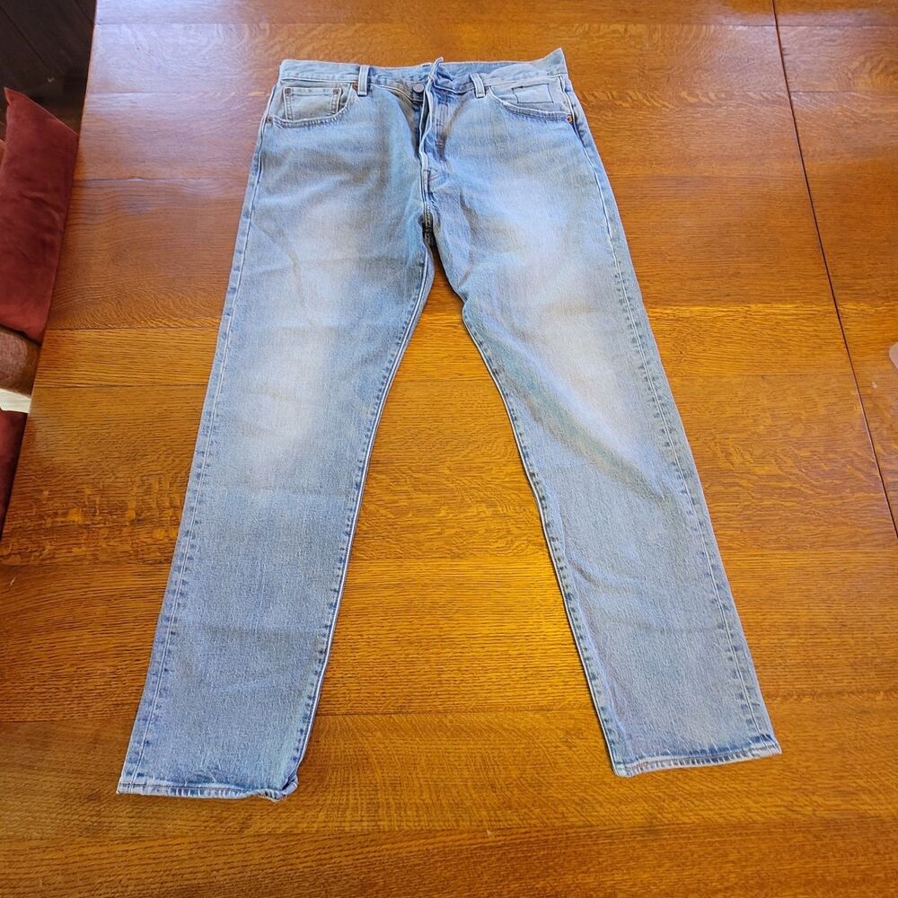 Levi's Premium 501 ST Fresh Leaves Justin Timberlake Light Blue Denim Jeans